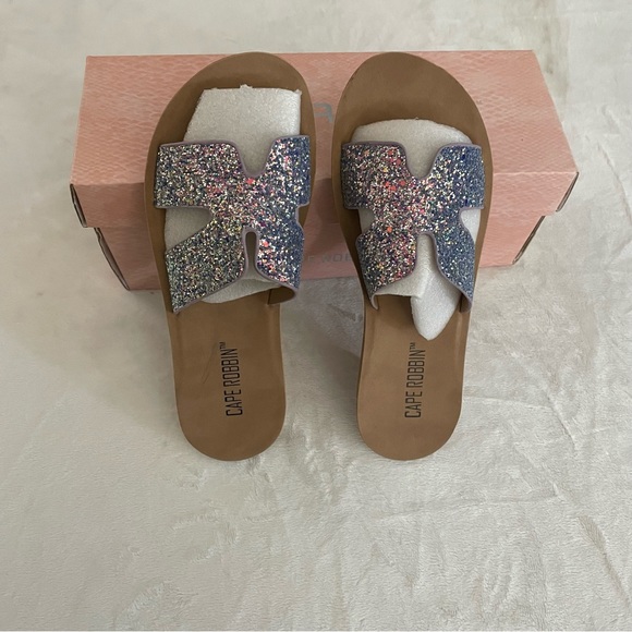 Cape Robbin purple “Blazing Star”slides size 7 - Picture 4 of 6